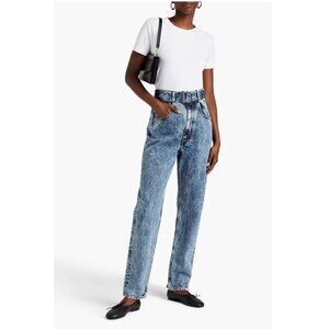 Maison Margiela Belted Acid-Wash High-Rise Tapered Jeans 31" / IT 38 / US 2